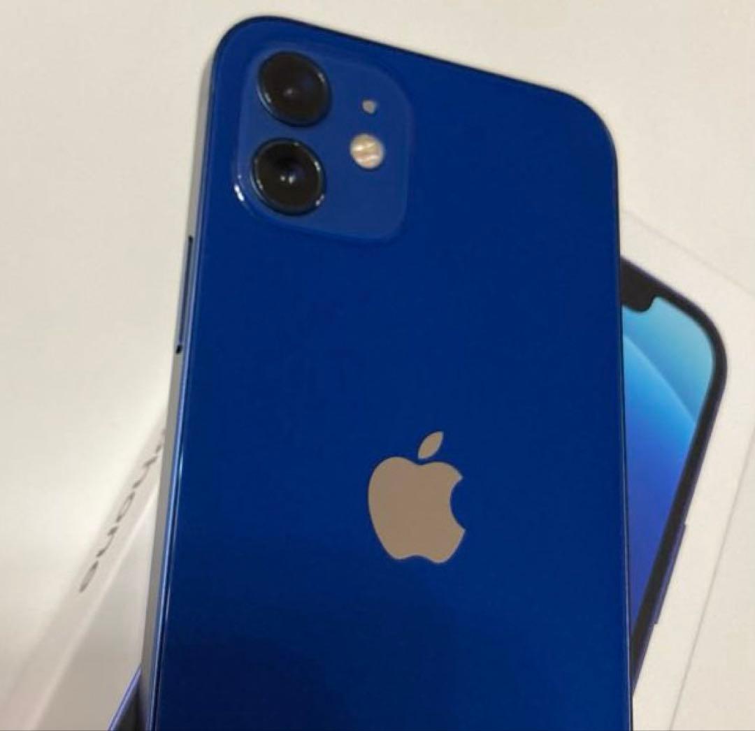 箱・付属品付★ iPhone12 128GB ブルー●匿名配送