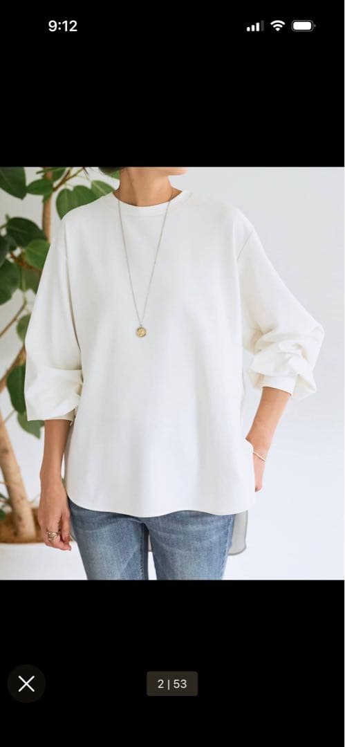 BEARDSLEY Ｔブラウス　新品タグ付き　白　1