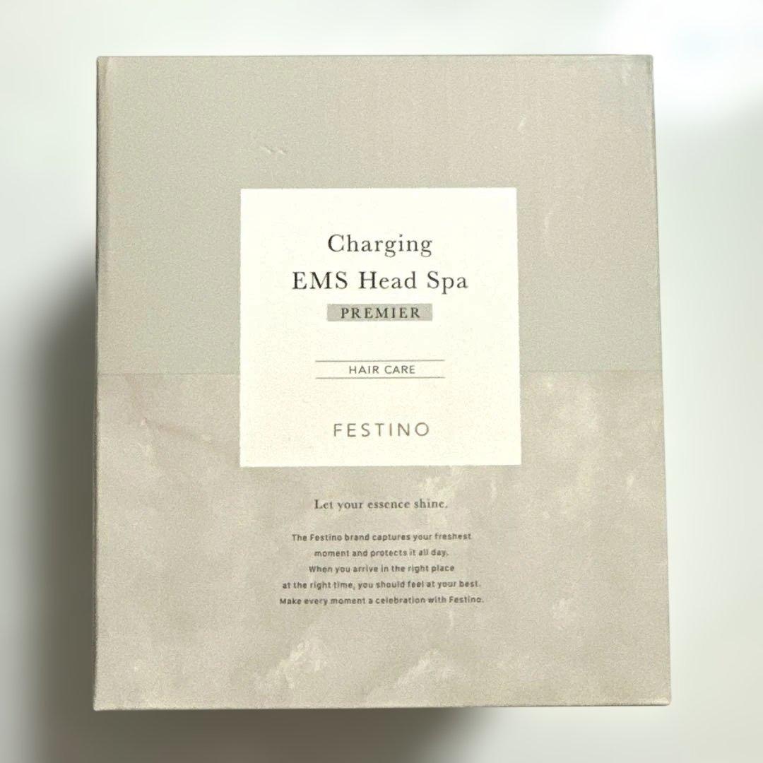 未使用 フェスティノ 充電式 EMS ヘッドスパ プレミア