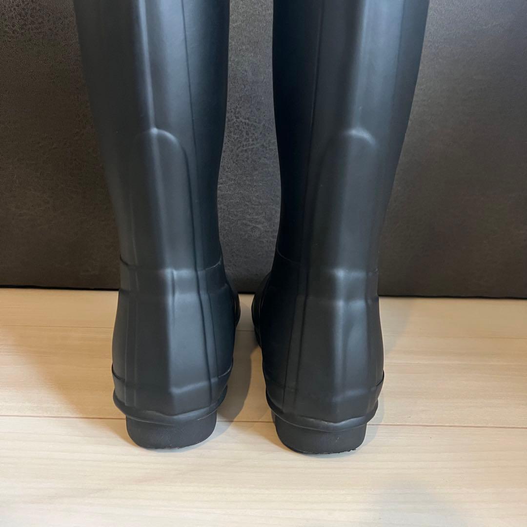 【美品・1回使用】Hunter ロングブーツ 黒 UK5 2025年11月購入