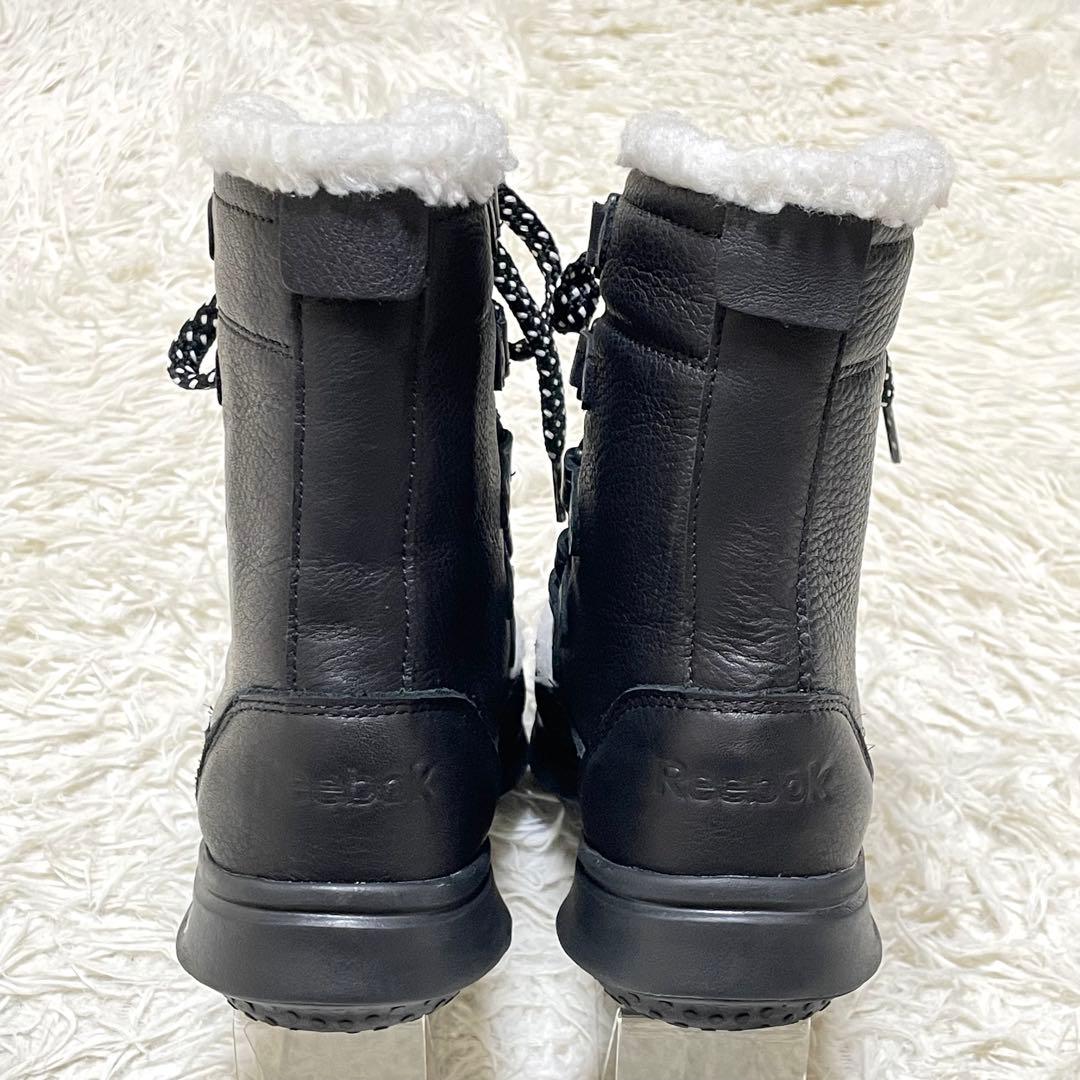 【美品】Reebok EASYTONE RUGGED CHIC ボアレザーブーツ