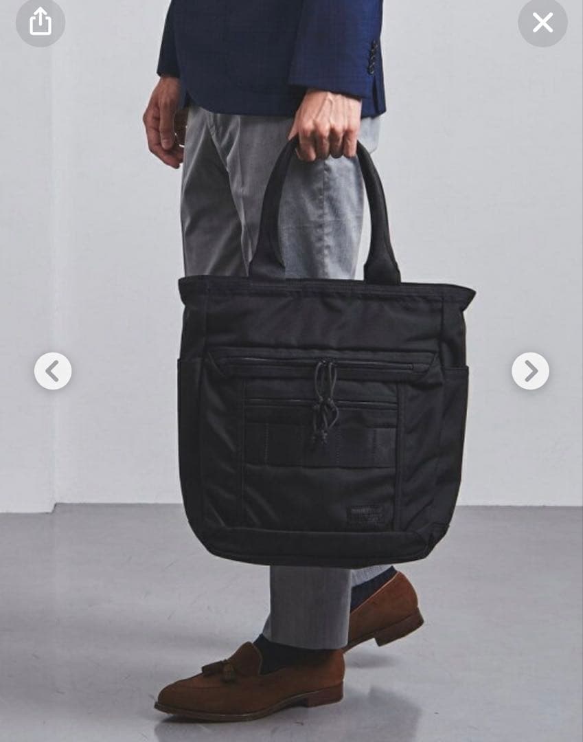 UNITED ARROWS別注 BRIEFING PC TOTE ダークグレー