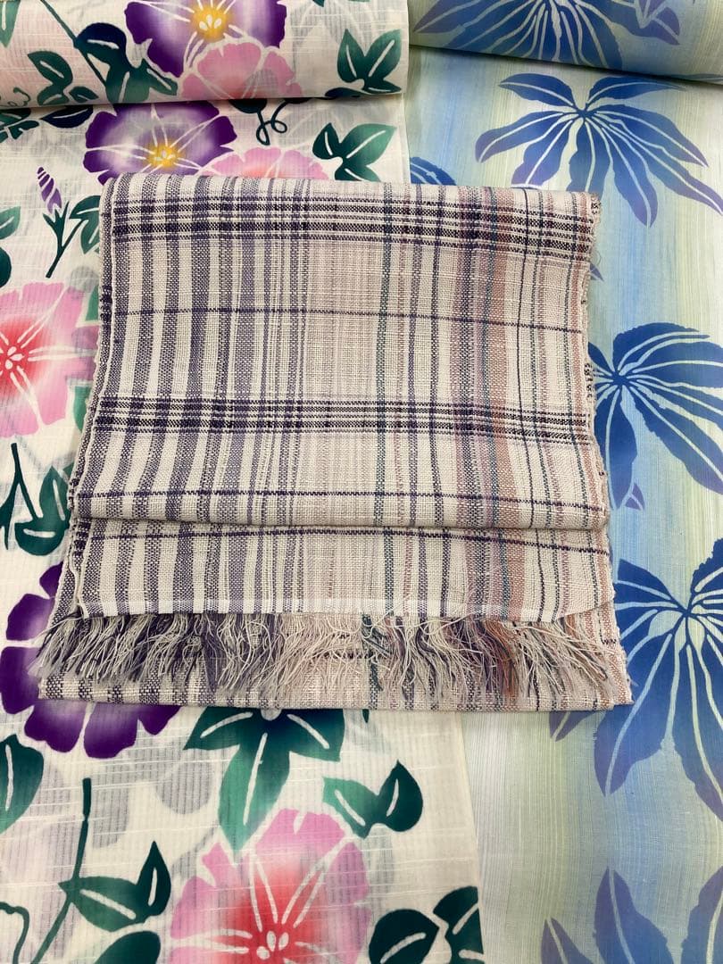 美品の新品未使用　伊勢型紙の浴衣反物　⭐︎写真追加しました