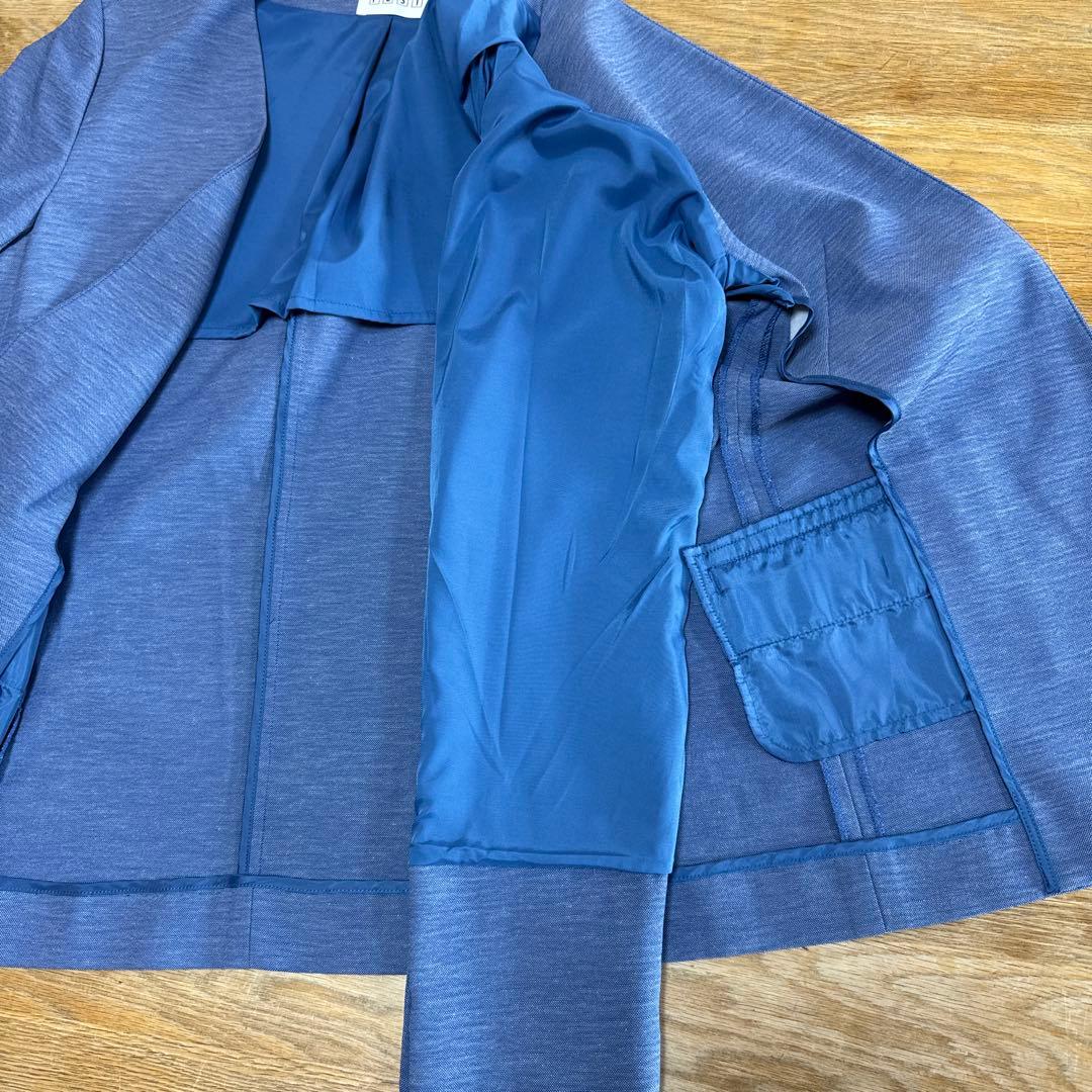 PLST リネンブレンドパンツスーツ