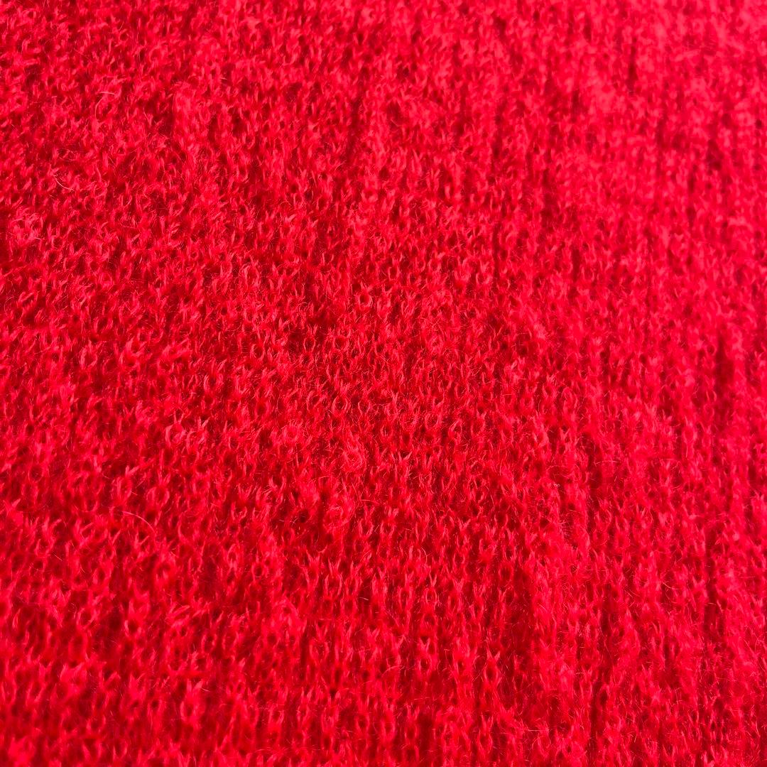 ★未使用品　フェラガモ タートルネック　フリル　モヘヤ57% ニット　セーター