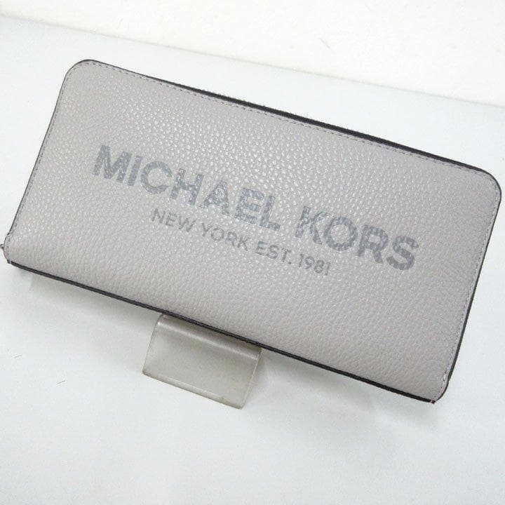 SALE新品未使用マイケルコースMICHAEL KORS長財布シボ加工レザー皮革
