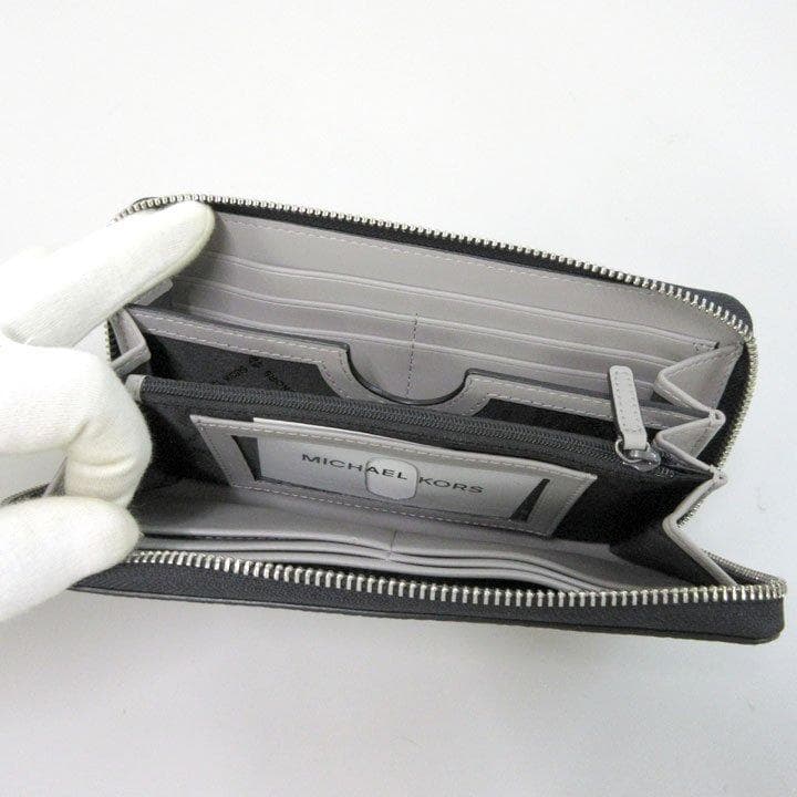 SALE新品未使用マイケルコースMICHAEL KORS長財布シボ加工レザー皮革