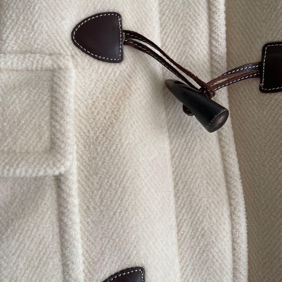 オールドイングランド 定番 クラッシックダッフルコート アイボリー白 S〜M