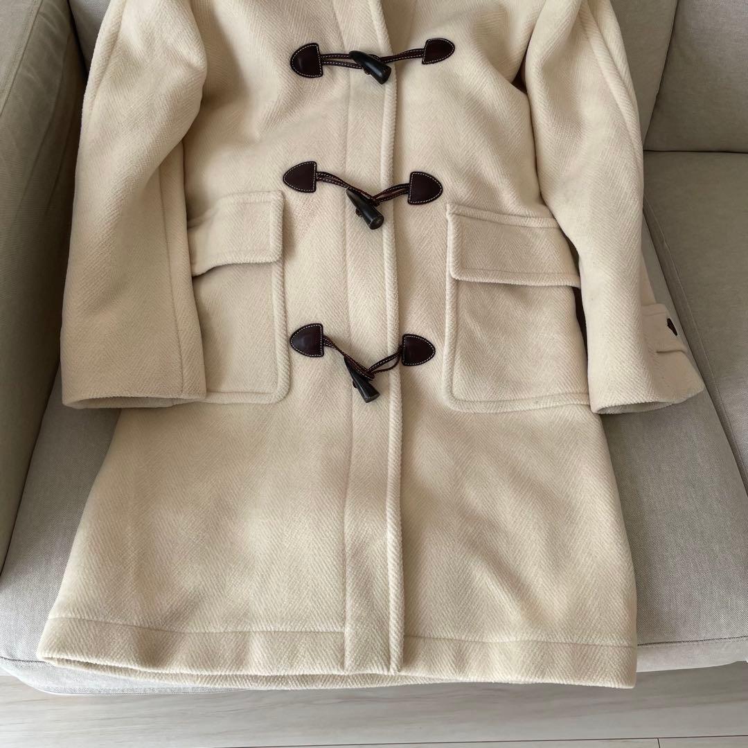 オールドイングランド 定番 クラッシックダッフルコート アイボリー白 S〜M