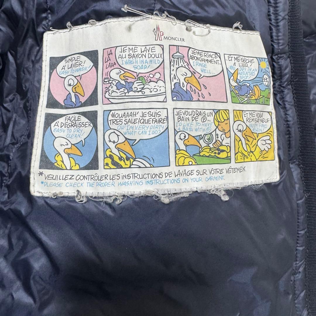 【即完売モデル】 極美品！モンクレール HERMINE ダウン ロゴワッペン