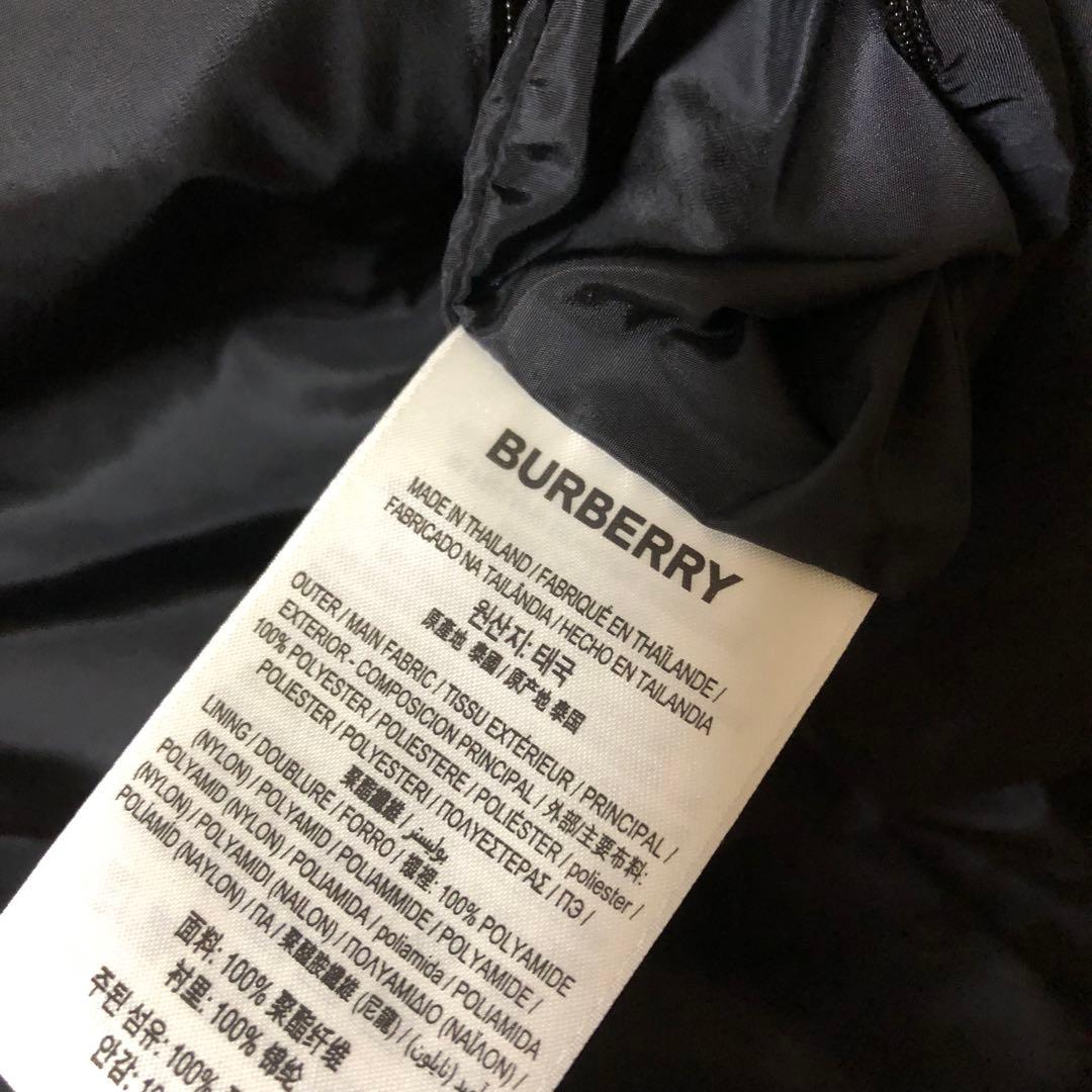 ★いる★美品　バーバリー　ナイロンジャケット　ブラック　ビッグロゴ