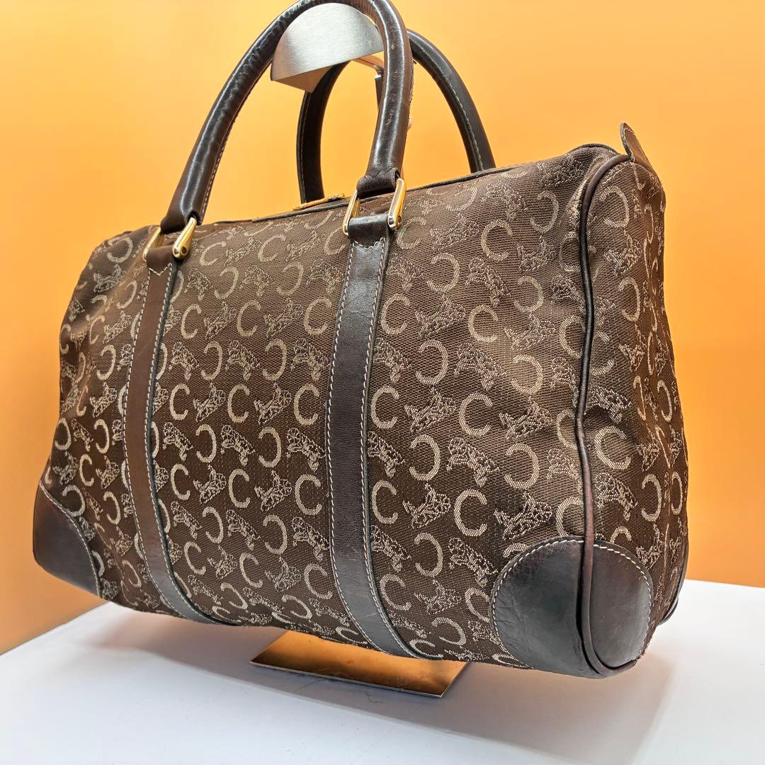 CELINE セリーヌ マカダム柄 ボストンバッグ トラベル オールドセリーヌ