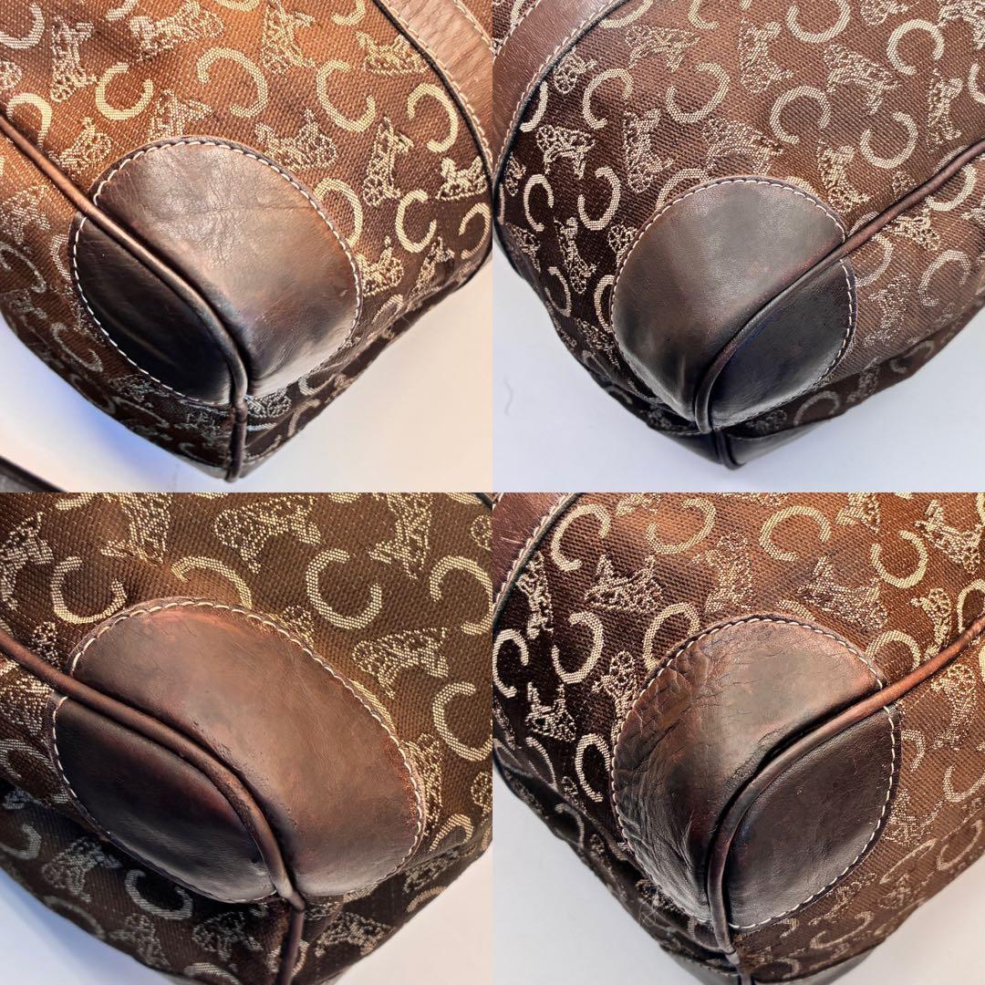 CELINE セリーヌ マカダム柄 ボストンバッグ トラベル オールドセリーヌ