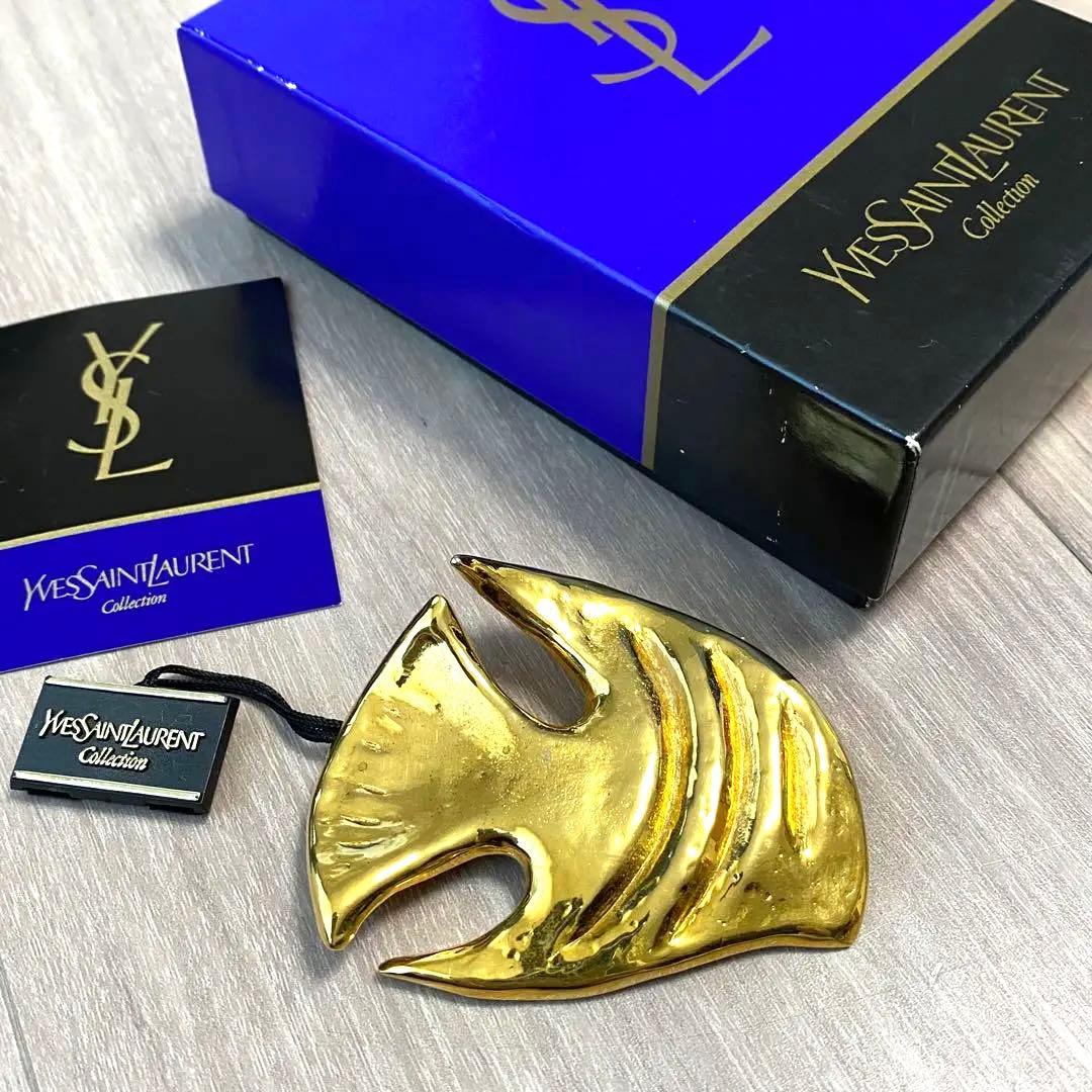 ◆希少◎レア◎イヴ・サンローラン ヴィンテージ ラージ フィッシュ ブローチ