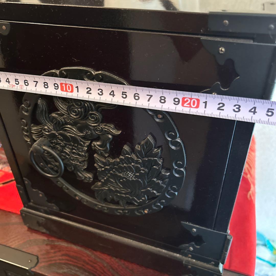 仙台箪笥風、木製引き出し3段、