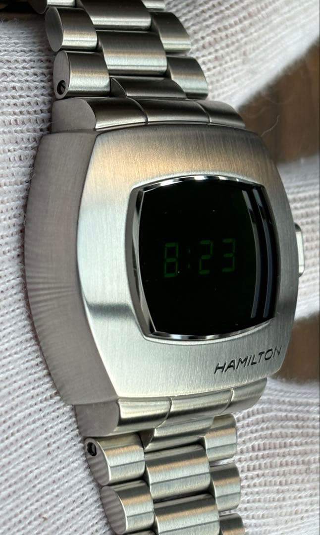 美品 HAMILTON ハミルトン PSR H524140 グリーン LED