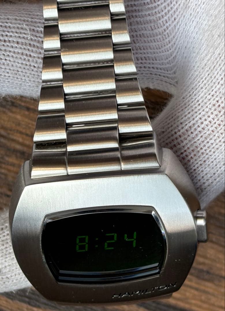 美品 HAMILTON ハミルトン PSR H524140 グリーン LED