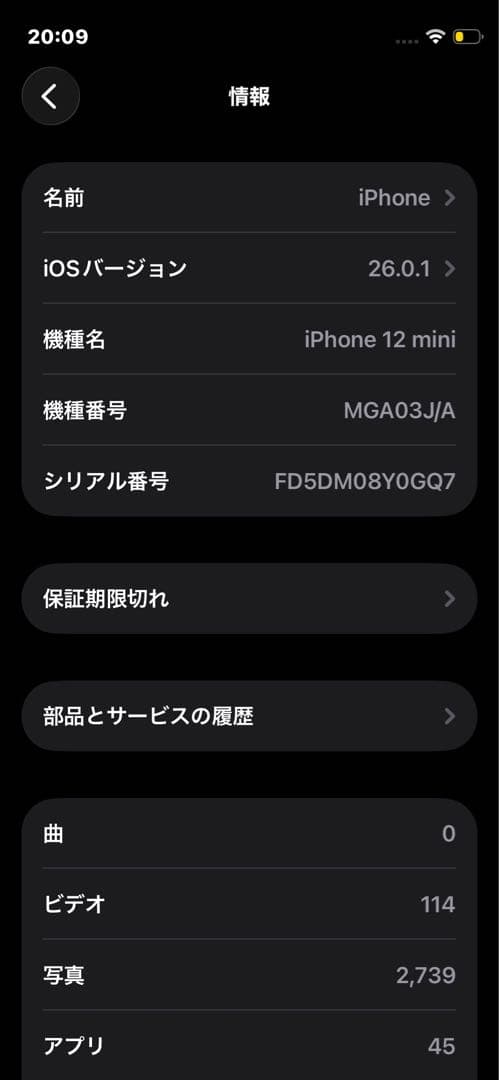 iPhone 12 mini (背面ひび割れ)