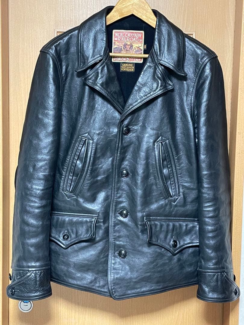 フリーホイーラーズ⭐︎スイッチヤードコート⭐︎ルードブラック38上質ホースハイド