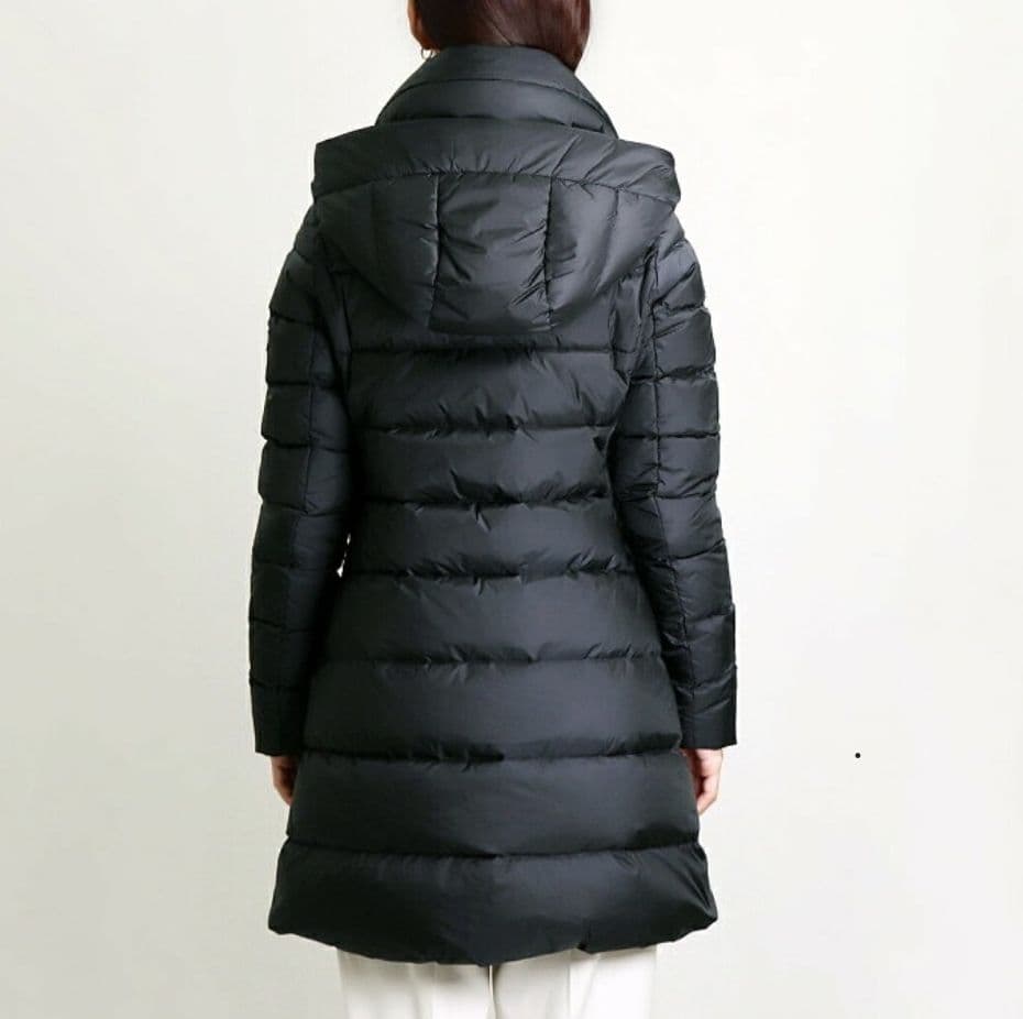 美品TATRASタトラスブラック ロングダウンジャケット ポリテアマ