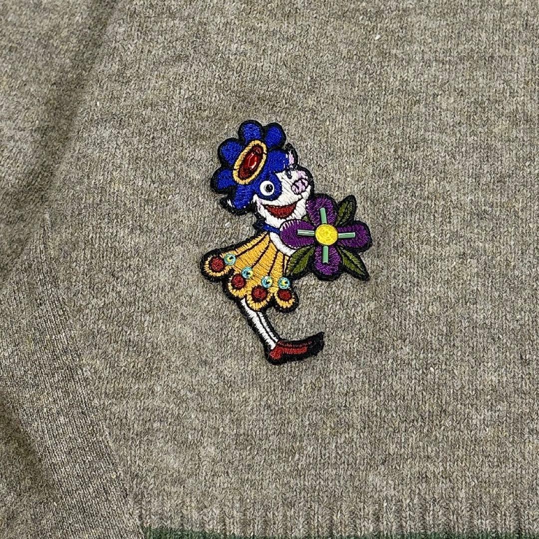 ✨美品✨アルベロベロ　ニット　かぎ針編み　ぶたさん　ビーズ　変形　アシンメトリー