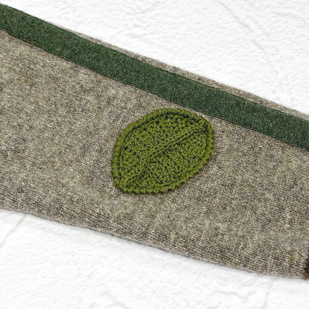 ✨美品✨アルベロベロ　ニット　かぎ針編み　ぶたさん　ビーズ　変形　アシンメトリー