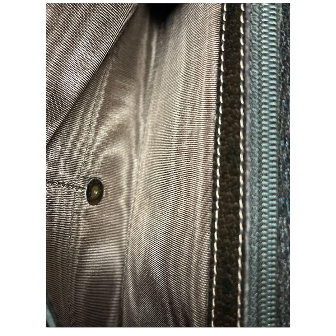 オールドグッチ GUCCI ヴィンテージ 長財布 GGスプリーム PVC×レザー