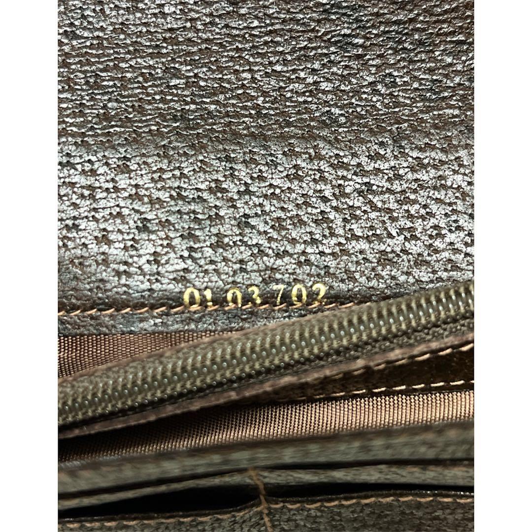 オールドグッチ GUCCI ヴィンテージ 長財布 GGスプリーム PVC×レザー