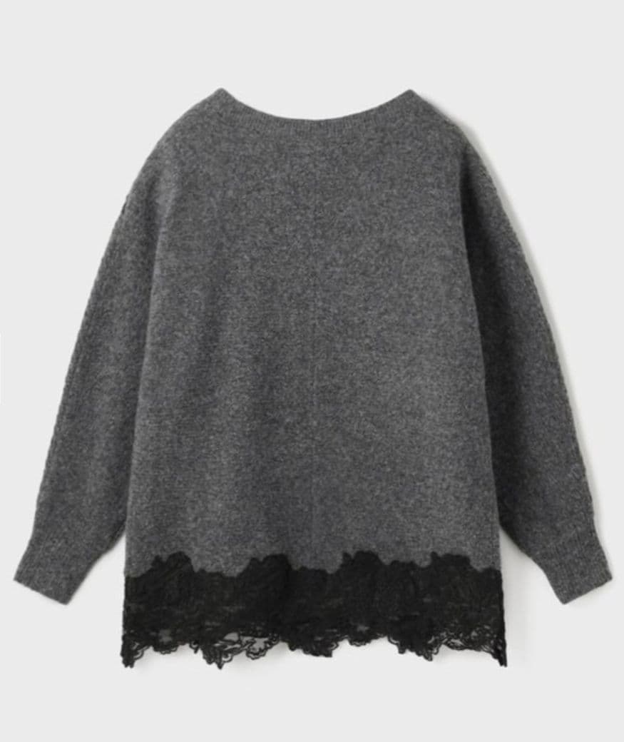 ＊ダイアグラム＊レース付プルオーバー セーター