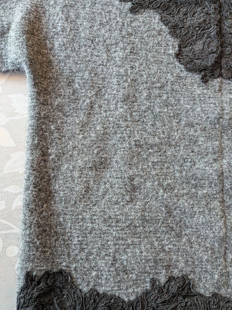 ＊ダイアグラム＊レース付プルオーバー セーター