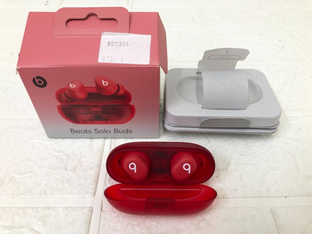 展示品！Beats Solo Buds トランスペアレントレッド