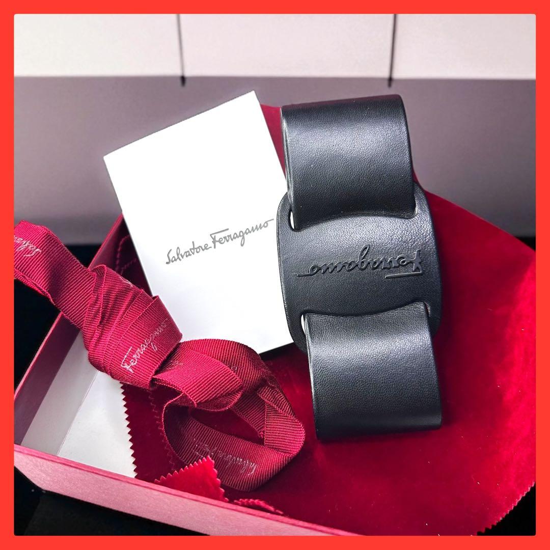 希少✨フェラガモSalvatore Ferragamo バレッタ ヴァラ・リボン