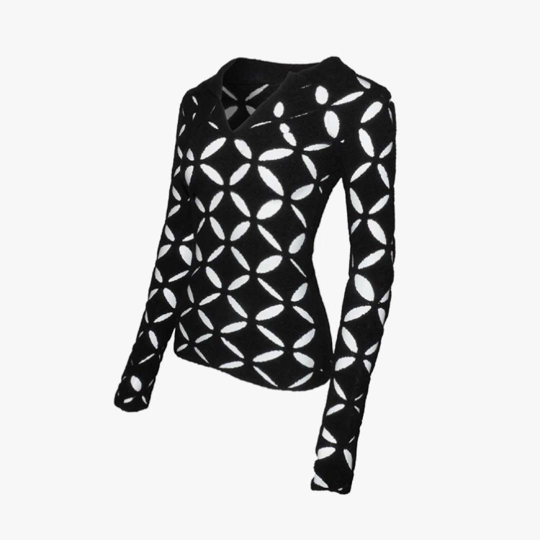 トップス theredthread knit fit tops repeat petal