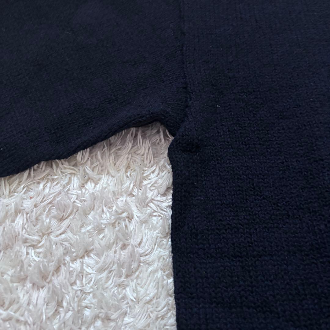 極美品/現行✨45R 葉山ものがたりシェットランド超ガーゼの908クルー ニット