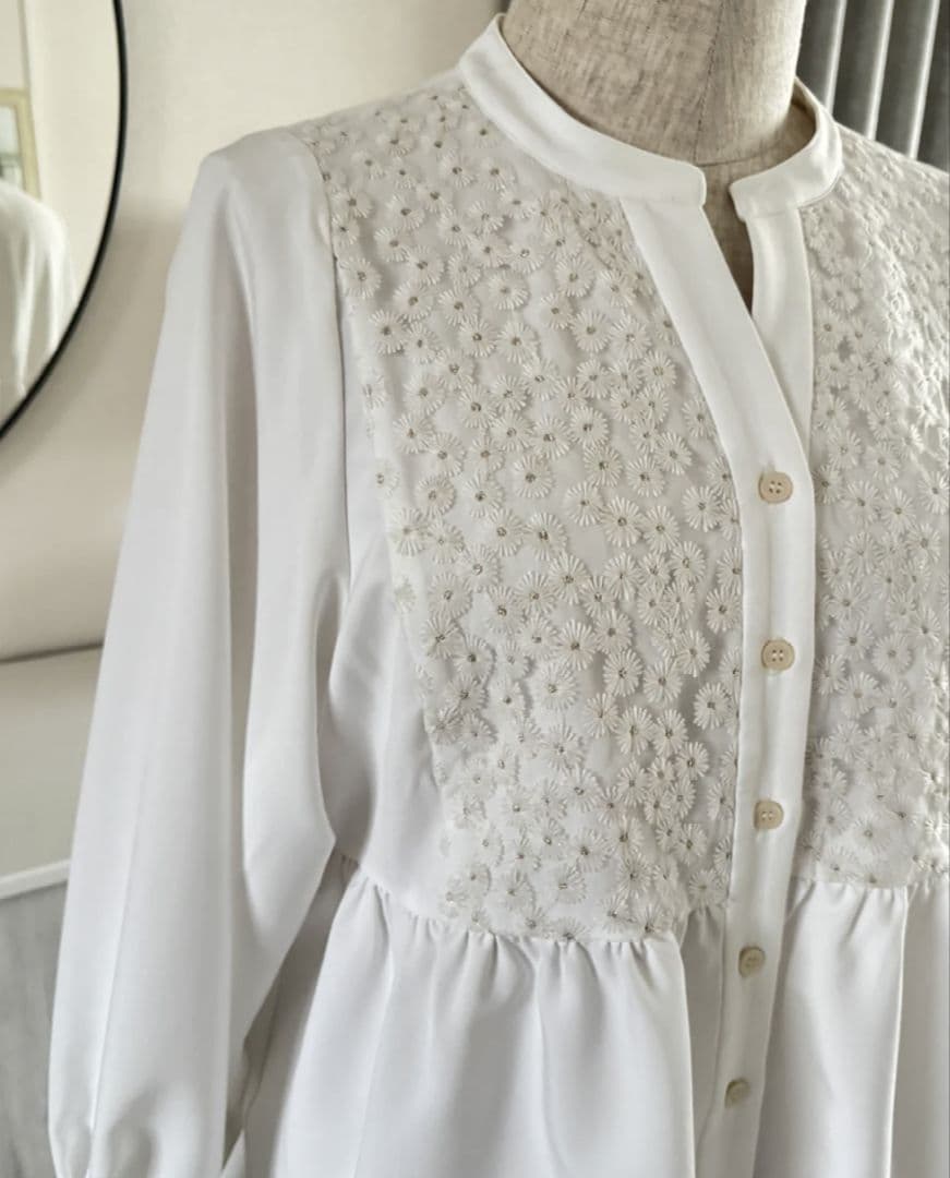 ジュールズプラスJours+ ブラウス カモミール ホワイト 3L