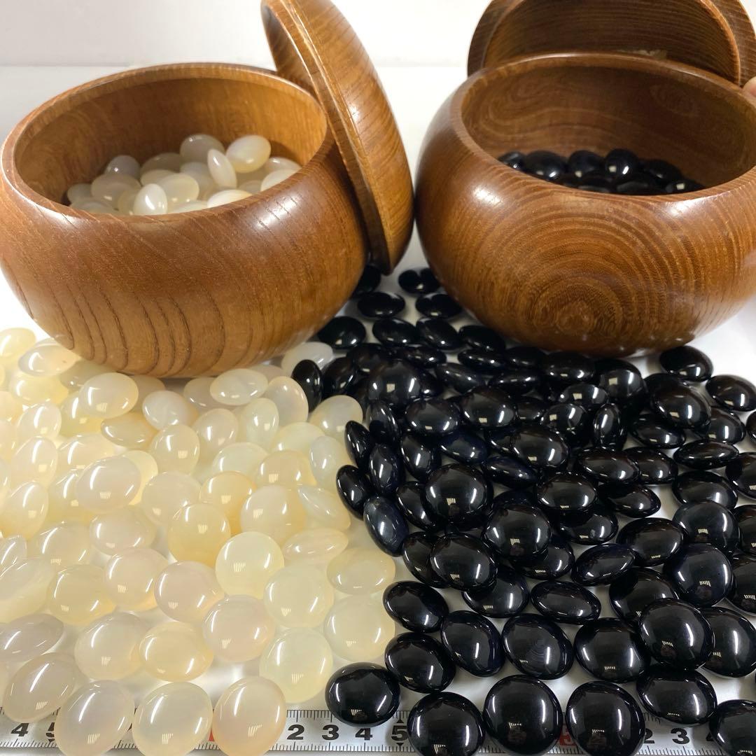 本瑪瑙　極太碁石　ゴケ付 トコヒカ　東な7-0323☆2F