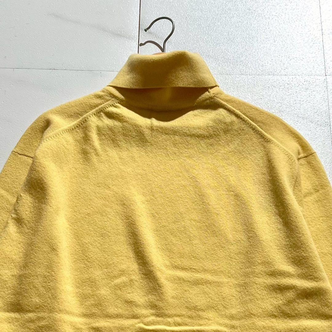 【希少】ジバンシー 4Gロゴ カシミヤ100% タートルネックニット イエロー