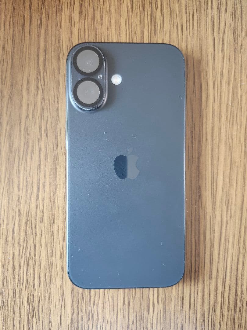 美品 iPhone16 128GB ブラック+ガラスフィルム