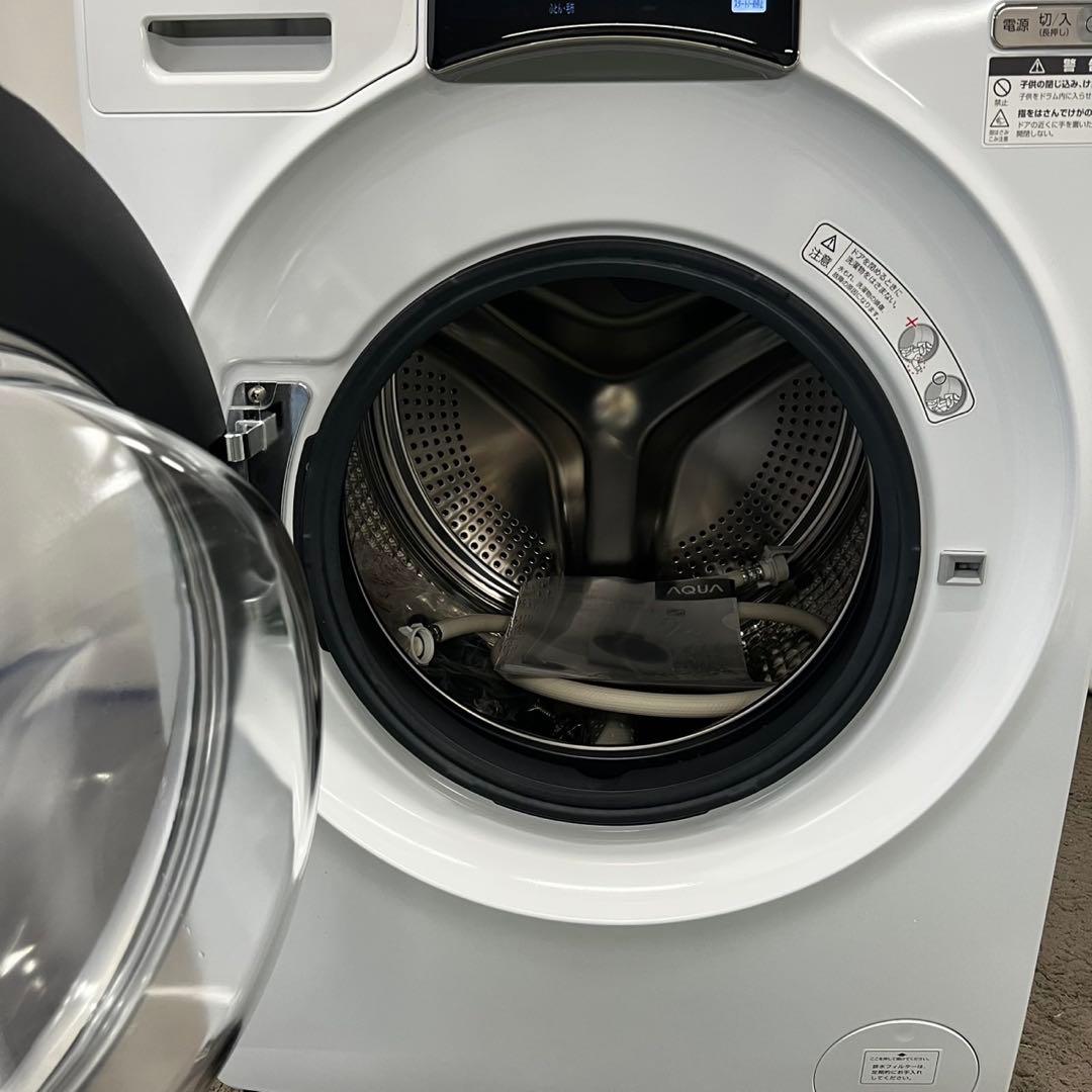 139⭕️ドラム式洗濯機　24年製　アクア　綺麗　大容量　12キロ　乾燥　設置無料