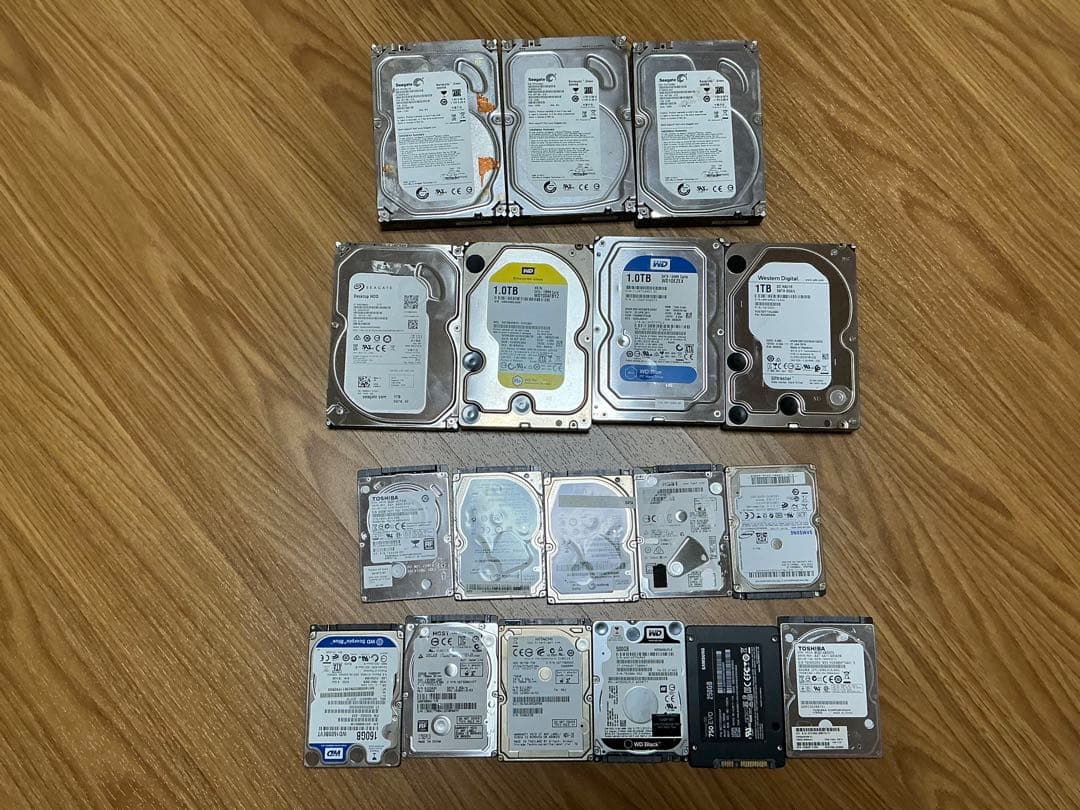 HDD ★まとめて18個セット★初期化済み