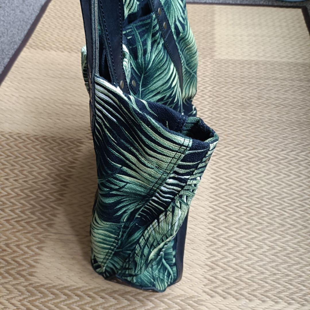 SCHOTT BROS. 本革 レザートートバッグ パームリーフ