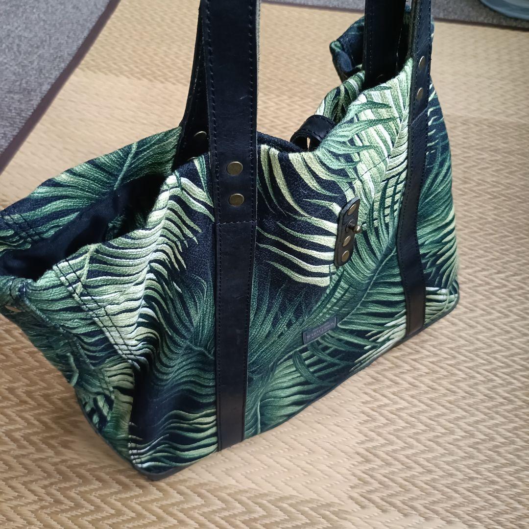 SCHOTT BROS. 本革 レザートートバッグ パームリーフ
