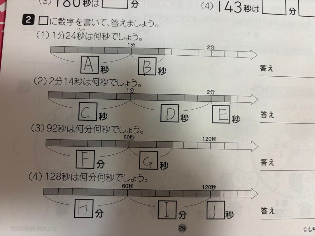 七田式　思考力算数　3年生　全10巻