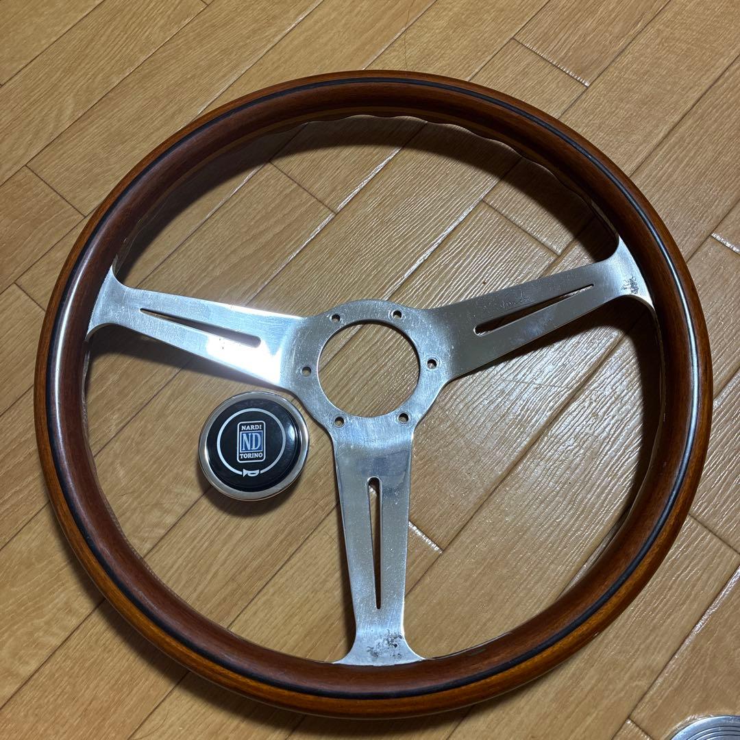 NARDI ウッドハンドル ステアリング 36 当時物