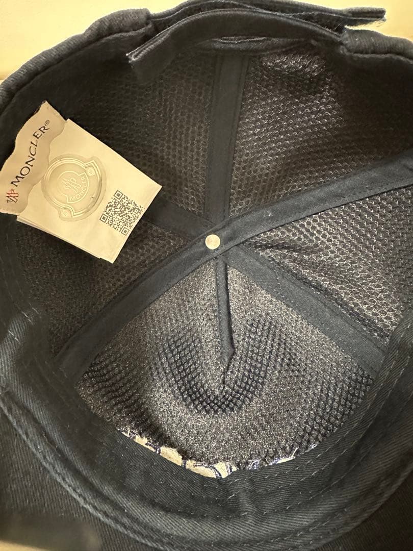 ⭐︎値下げ⭐︎[美品]正規品　MONCLER ネイビー　ベースボールキャップ