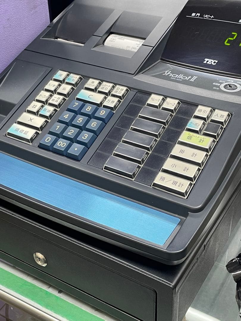 TEC Shallot II レジスター 黒色 鍵付き