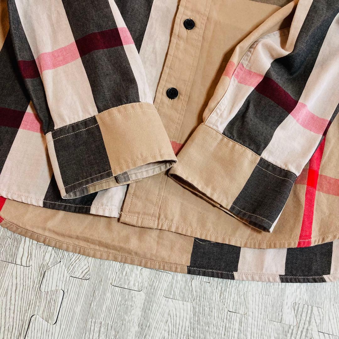 s*I様 BURBERRY BRIT 長袖シャツ ノバチェック 総柄 サイズL