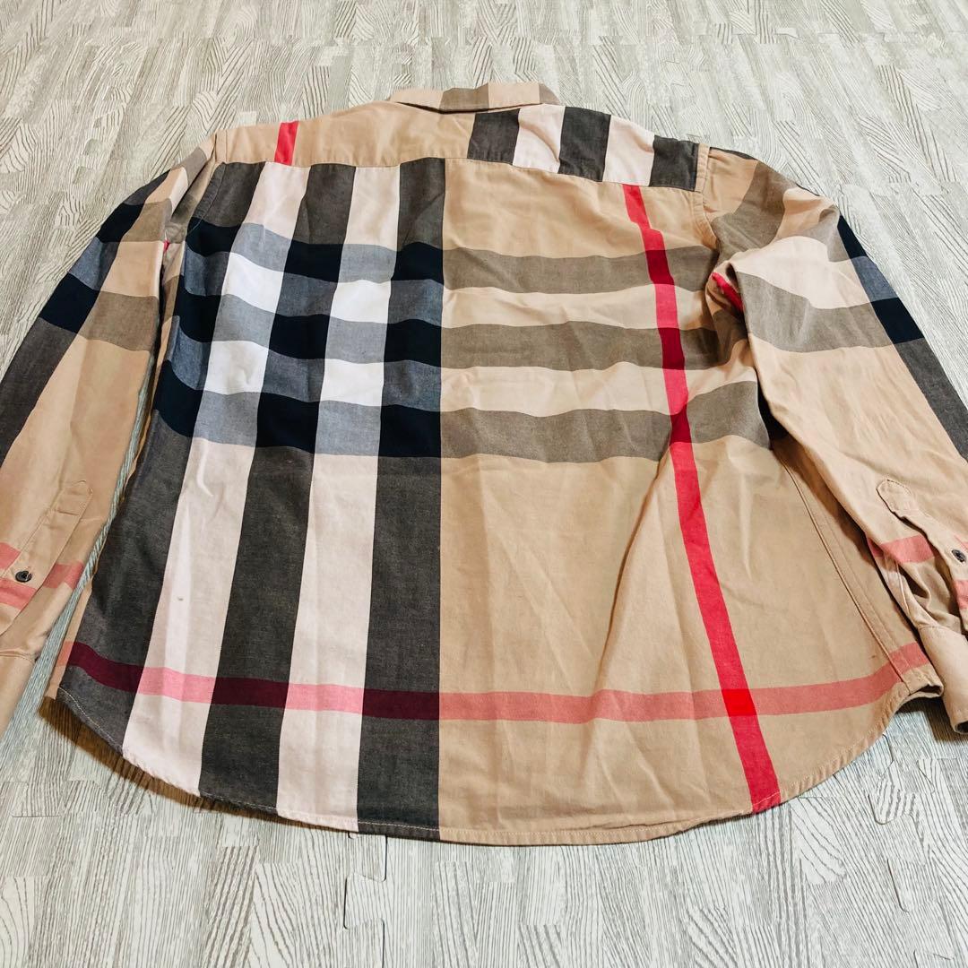 s*I様 BURBERRY BRIT 長袖シャツ ノバチェック 総柄 サイズL