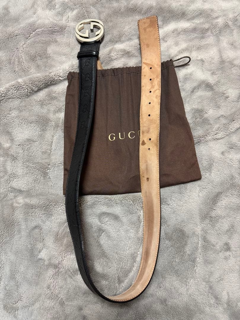 GUCCI インターロッキングG ベルト メンズ