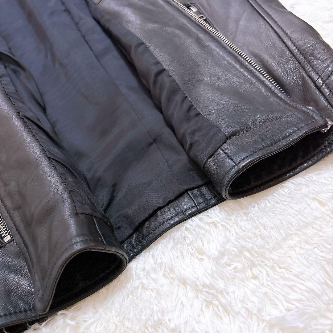 【美品】UNITED TOKYO ラムレザー ジャケット ブラック M